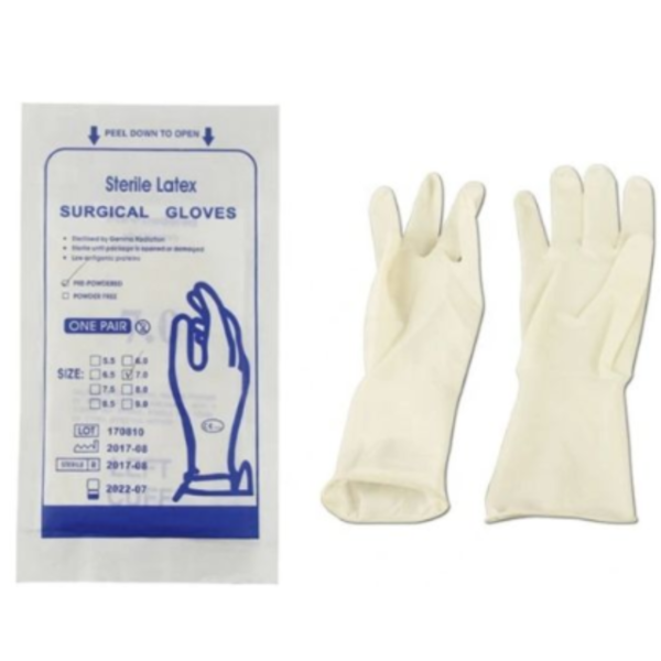 Gants chirurgicaux stérile Rayon Gamma
