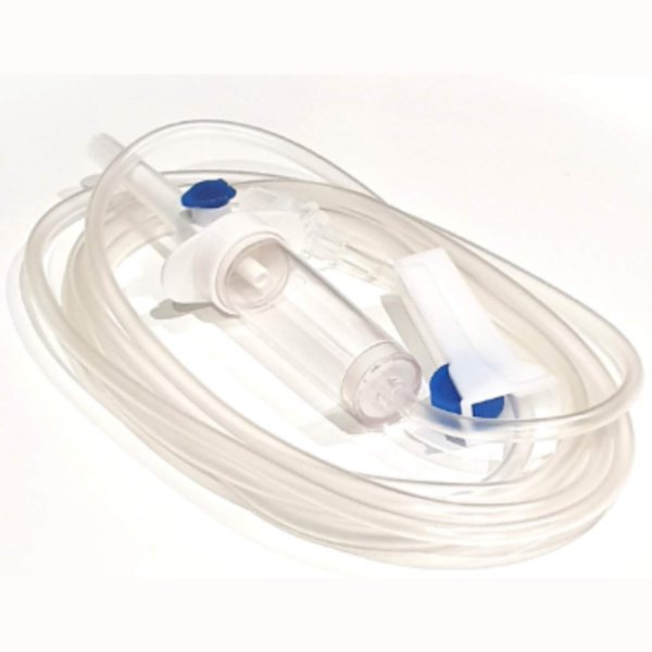 Set de perfusion par gravité  avec ou sans robinet 3 voies